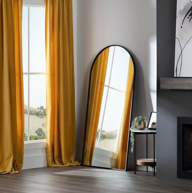 Crestview Collection Pierson 1 Black Wall Mirror-1