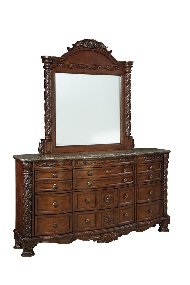Millennium® By Ashley® North Shore Dark Brown Bedroom Mirror-1