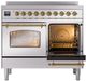 Ilve® Nostalgie II Series 40" Stainless Steel Pro Style Induction Range-3