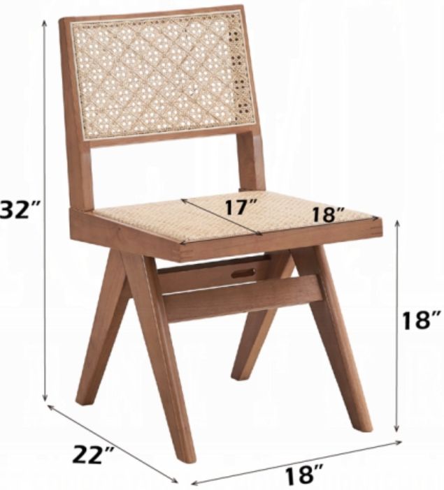 ACME Furniture Velentina 2-Piece Natural Side Chair Set-2