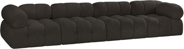 Meridian Furniture Ames 4-Piece Brown 136" Sofa-0