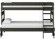 Elements International Cali Kids Gray Youth Twin Bunk Bed with Ladder-1