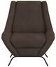International Furniture Direct Tyne Chocolate Brown Accent Chair-2