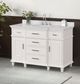 Furniture of America® Zadar White Vanity Set-1
