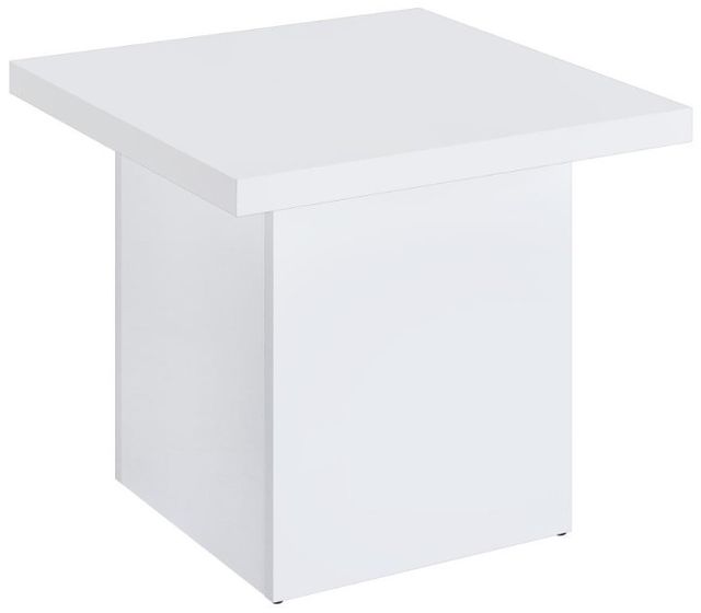 Coaster® Devar 2-Piece White High Gloss Occasional Table Set-2