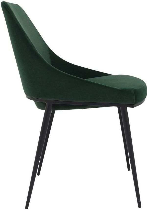 Moe's Home Collection Sedona 2-Piece Green Dining Side Chair Set-2