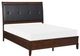 Mazin Furniture Cotterill Dark Cherry/Black Queen Bed-1