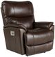 La-Z-Boy® Trouper Walnut Leather Power Rocking Recliner with Headrest and Lumbar-0
