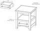 International Furniture Direct Town Brown End Table-4