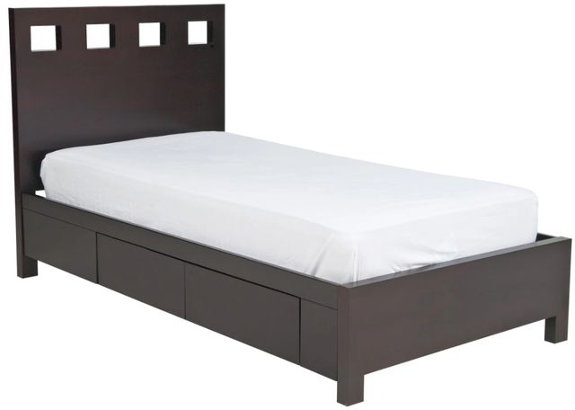 Modus Furniture Nevis Riva Espresso California King Storage Panel Bed-0