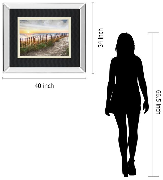Classy Art White Sands At Sunset By Celebrate Life Gallery Mirror Framed Wall Art-3