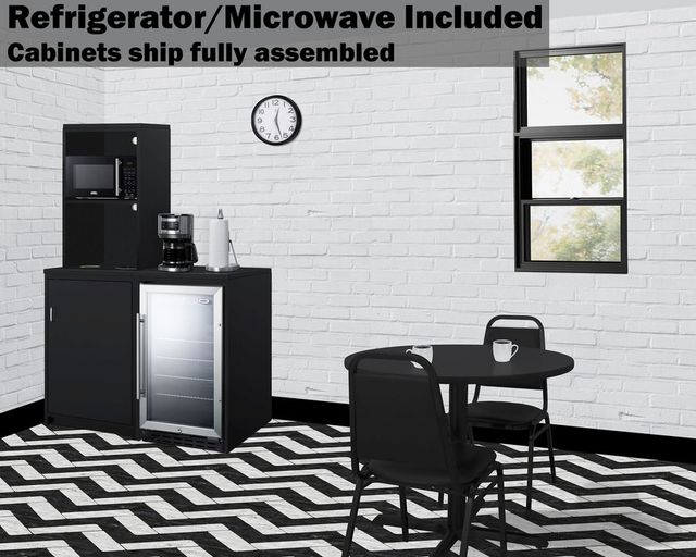 Summit 5 Piece Black Kitchenette-4