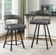 Homelegance® Crowley Gray Pub Swivel Chair-1