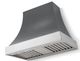 La Cornue CornuFé Cascade 44" Graphite Wall Mounted Range Hood with Polished Chrome Trim-0
