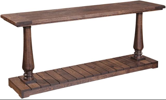 Urban Collections by Yutzy Woodworking Naples Brown Retreat Oak Console Table-0
