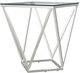 Coaster® Brittania 3-Piece Tempered Glass Top Occasional Table with Nickel Base Set-3