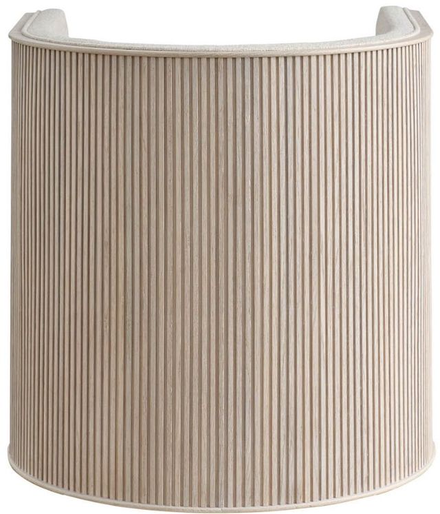 Universal Explore Home™ Avaline Monique Tanner Linen/White Oak Swivel Chair-3