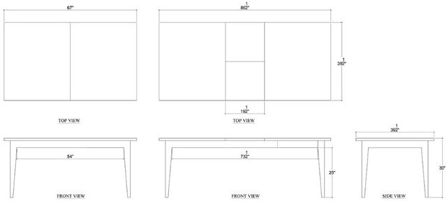 Bramble Customizable Summerville Extension Dining Table-1