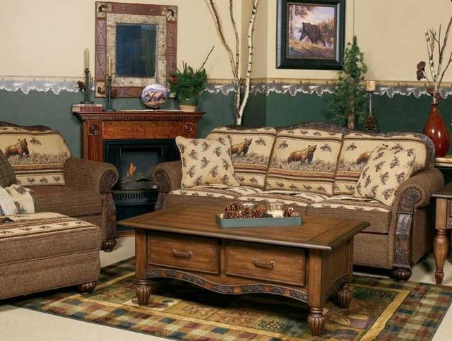 Marshfield Furniture Pine Creek Brown Rectangular Coffee Table-1