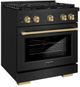 ZLINE Autograph Edition 30" Black Stainless Steel Pro Style Gas Range-3