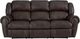 HomeStretch Laredo Dark Brown Leather Manual Reclining Sofa-1