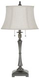 Cal® Lighting & Accessories Madison Antiqued Silver Table Lamp-0