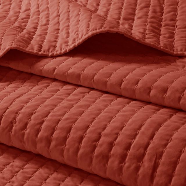 Olliix by Madison Park Spice Full/Queen Keaton Reversible Coverlet Set-2