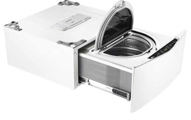 LG SideKick™ 27" White Pedestal Washer-4