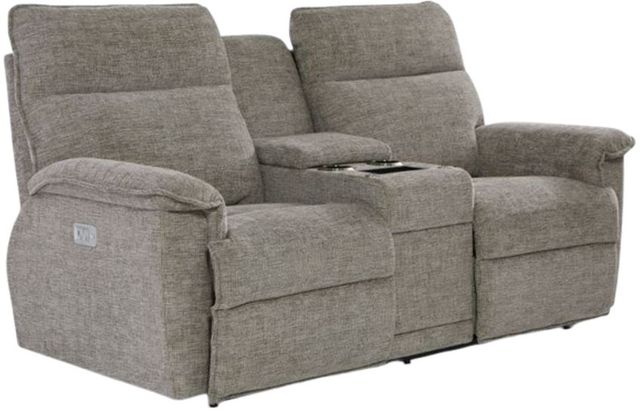La-Z-Boy® Jay Linen Power Reclining Loveseat with Console, Headrest, and Lumbar-0
