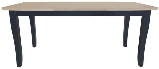Mavin Customizable 48" Boat Extendable Dining Table with 2 Leaves-1