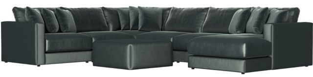 Jackson Furniture Remington 7-Piece Pine L-Shape Sectional and Chaise-0