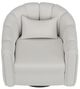 International Furniture Direct Veira Pearl Swivel Glider Accent Chair-3