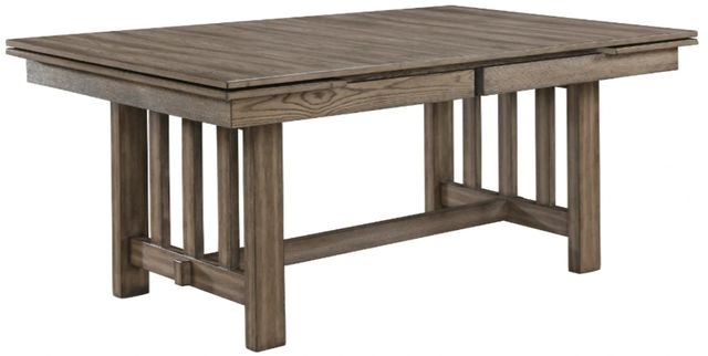 New Classic® Home Furnishings Harrisburg Walnut Brown Dining Table-0