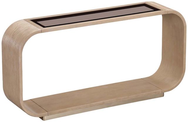 Michael Amini® West Kensington Sea Salt Caramel Console Table-3