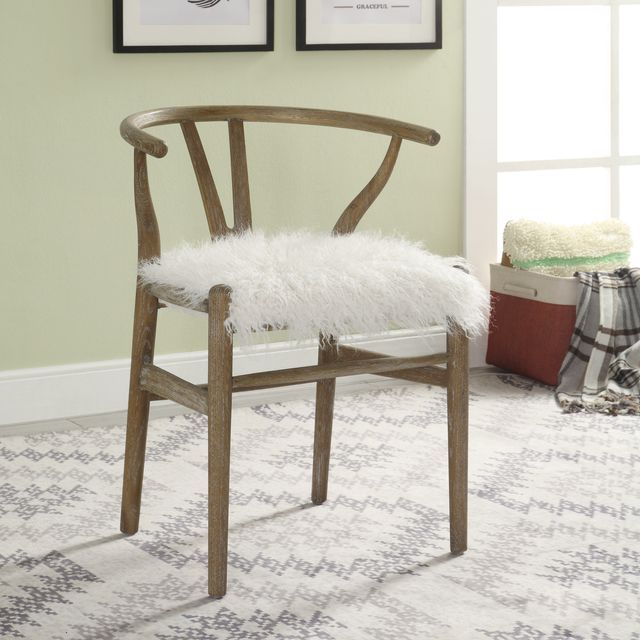 Linon Ellis Gray Wash Wishbone Side Chair-3