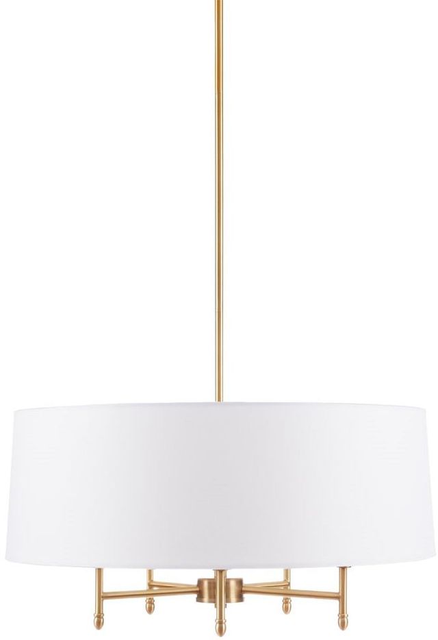 Olliix by Hampton Hill White/Gold Presidio Chandelier-0