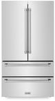 ZLINE 36" 22.5 Cu. Ft. Fingerprint Resistant Stainless Steel Counter Depth French Door Refrigerator with Ice Maker and Water Filter-0