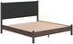 Signature Design by Ashley® Cadmori Black/Brown King Upholstered Panel Platform Bed-3