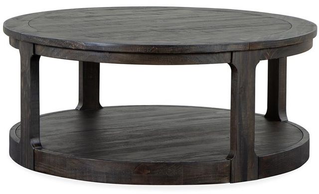 Magnussen Home® Boswell Peppercorn Cocktail Table with Casters-0