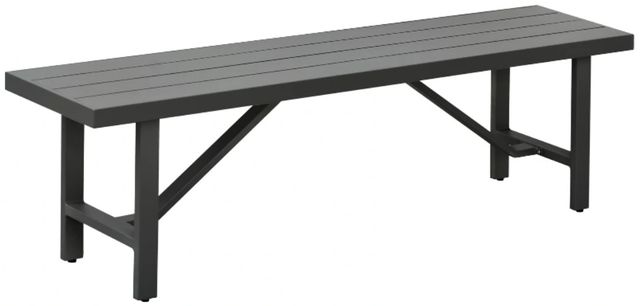 Intercon Navarro 6-Piece Mocha Aluminum/Fabric Outdoor Dining Table Set-2
