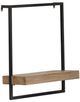 A & B Home Black/Brown Wall Shelf-0