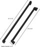 ZLINE Autograph Edition 36" Matte Black Refrigerator Handles-1