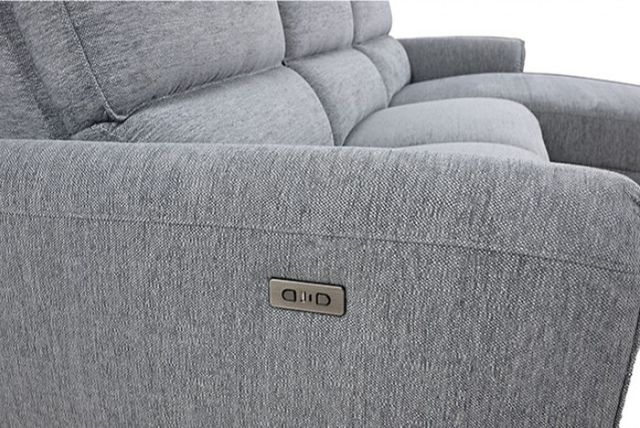 Furniture of America® Brande Gray Power Reclining Sectional with Right Chaise-4