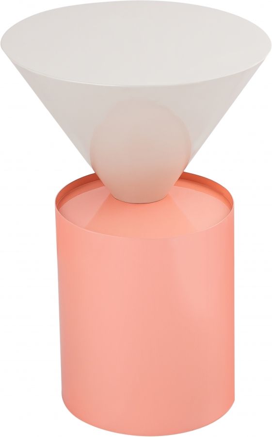 Meridian Furniture Damon White/Pink End Table-2
