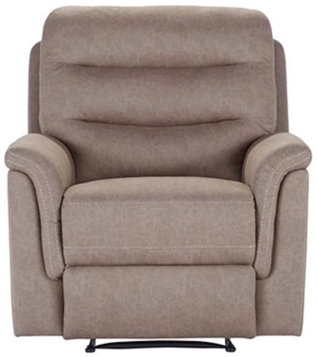 Hughes Furniture® 15176 Gio Mushroom Manual Recliner-1