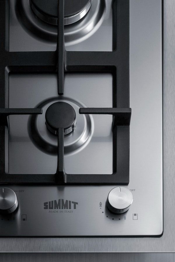 Summit® 15" Stainless Steel Liquid Propane Cooktop-1