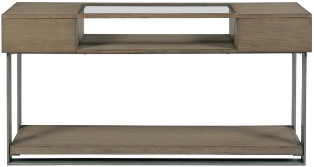 Hammary® Stella Umber Sofa Console with Gray Frame-2