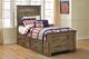 Signature Design by Ashley® Trinell Rustic Brown Youth Twin Panel Bed with 2-Drawer Storage-3