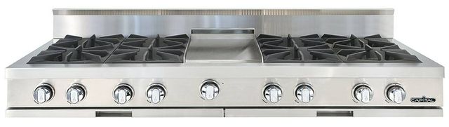 Capital Cooking™ Capital Chef 60" Stainless Steel Open Burner Gas Rangetop with Griddle-0