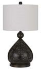 Cal® Lighting & Accessories Milton Black Table Lamp-0